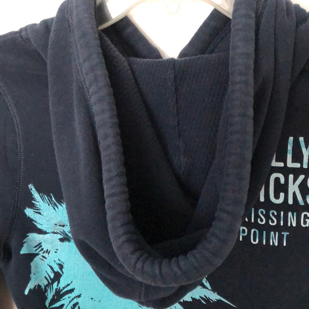 Gilly Hicks navy fleece hoodie XS - Picture 3 of 3